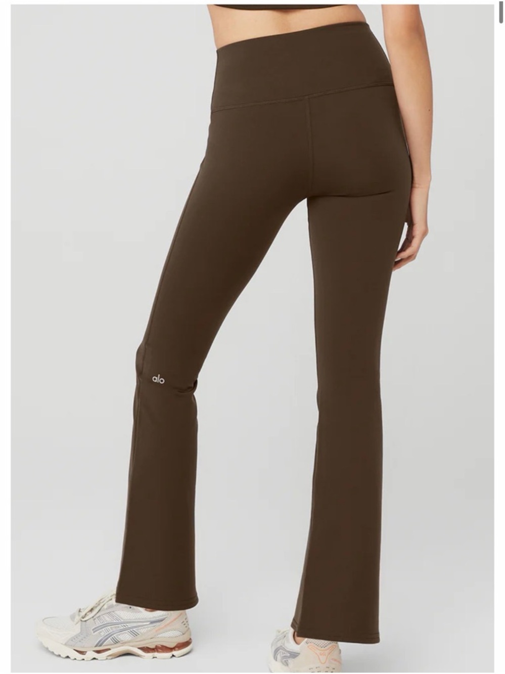 Alo Yoga Airbrush High-Waist 7/8 Bootcut Legging, Espresso